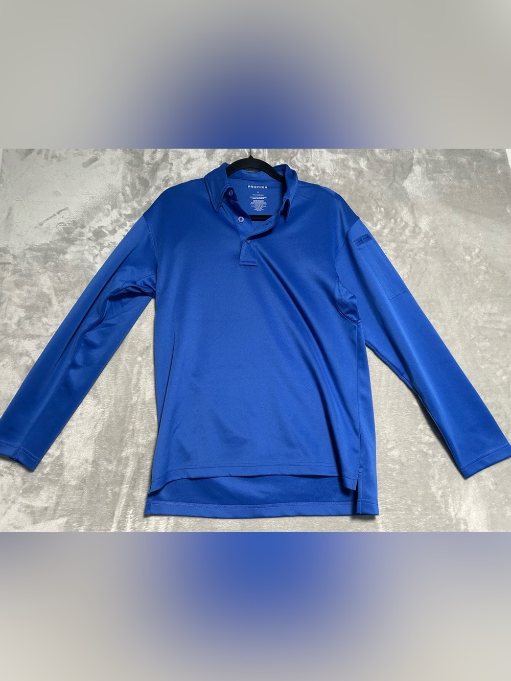 Propper Uniform Long Sleeve Polo Shirt Men’s Small Blue